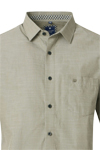 Produktbild fr 'REDMOND Casual Comfort Fit Hemd Halbarm Faux oliv'