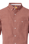 Produktbild fr 'REDMOND Casual Modern Fit Hemd Halbarm Karo orange'