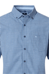 Produktbild fr 'REDMOND Casual Comfort Fit Hemd Halbarm Karo blau'