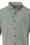 Produktbild fr 'REDMOND Casual Comfort Fit Hemd Halbarm Karo grn'