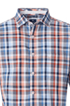 Produktbild fr 'REDMOND Casual Comfort Fit Hemd Halbarm Multikaro orange'