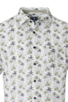 Produktbild fr 'REDMOND Casual Modern Fit Hemd Halbarm Palmenmuster grn'