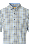 Produktbild fr 'REDMOND Casual Modern Fit Hemd Halbarm Multikaro grn'