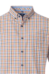Produktbild fr 'REDMOND Casual Comfort Fit Hemd Halbarm Multikaro rot'