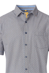 Produktbild fr 'REDMOND Casual Modern Fit Hemd Halbarm Muster orange'