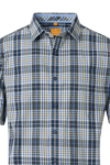 Produktbild fr 'REDMOND Casual Modern Fit Hemd Halbarm Multikaro grn'