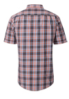 Produktbild fr 'REDMOND Casual Comfort Fit Hemd Halbarm Multikaro rot'