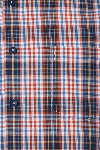 Produktbild fr 'REDMOND Casual Comfort Fit Hemd Halbarm Multikaro rot'