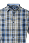 Produktbild fr 'REDMOND Casual Comfort Fit Hemd Halbarm Multikaro grn'