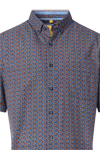 Produktbild fr 'REDMOND Casual Modern Fit Hemd Halbarm Faux orange'
