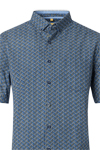 Produktbild fr 'REDMOND Casual Modern Fit Hemd Halbarm Muster grn'