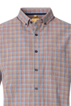 Produktbild fr 'REDMOND Casual Modern Fit Hemd Halbarm Karo orange'