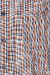 Produktbild fr 'REDMOND Casual Modern Fit Hemd Halbarm Karo orange'