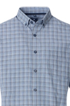 Produktbild fr 'REDMOND Casual Comfort Fit Hemd Halbarm Karo blau'