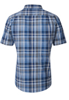 Produktbild fr 'REDMOND Casual Comfort Fit Hemd Halbarm Multikaro blau'