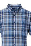 Produktbild fr 'REDMOND Casual Comfort Fit Hemd Halbarm Multikaro blau'