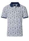Produktbild fr 'REDMOND Comfort Fit Polo Halbarm Polokragen Muster wei'