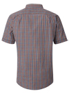 Produktbild fr 'REDMOND Casual Modern Fit Hemd Halbarm Karo blau'