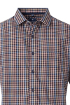 Produktbild fr 'REDMOND Casual Modern Fit Hemd Halbarm Karo blau'