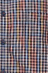 Produktbild fr 'REDMOND Casual Modern Fit Hemd Halbarm Karo blau'
