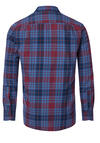 Produktbild fr 'REDMOND Casual Modern Fit Hemd Langarm New Kent Kragen Flanell Karo rot'