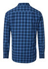 Produktbild fr 'REDMOND Casual Modern Fit Hemd Langarm Button Down Kragen Flanell Karo blau'