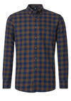 Produktbild fr 'REDMOND Casual Modern Fit Hemd Langarm Button Down Kragen Flanell Karo braun'