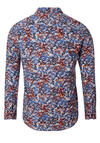 Produktbild fr 'REDMOND Casual Modern Fit Hemd Langarm Button Down Kragen Muster rot'