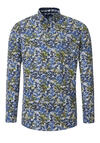 Produktbild fr 'REDMOND Casual Modern Fit Hemd Langarm Button Down Kragen Muster grn'