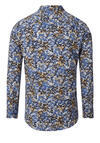 Produktbild fr 'REDMOND Casual Modern Fit Hemd Langarm Button Down Kragen Muster braun'
