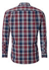 Produktbild fr 'REDMOND Casual Modern Fit Hemd Langarm New Kent Kragen Karo rot'