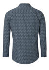 Produktbild fr 'REDMOND Casual Modern Fit Hemd Langarm Button Down Kragen Muster blau'
