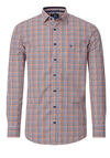 Produktbild fr 'REDMOND Casual Modern Fit Hemd Langarm New Kent Kragen Karo orange'