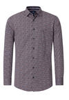 Produktbild fr 'REDMOND Casual Modern Fit Hemd Langarm New Kent Kragen Muster rot'