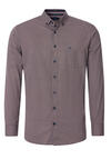 Produktbild fr 'REDMOND Casual Modern Fit Hemd Langarm Button Down Kragen Muster rot'