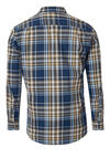 Produktbild fr 'REDMOND Casual Modern Fit Hemd Langarm New Kent Kragen Karo blau'