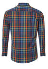 Produktbild fr 'REDMOND Casual Comfort Fit Hemd Langarm Button Down Kragen Karo blau'