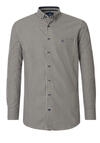 Produktbild fr 'REDMOND Casual Comfort Fit Hemd Langarm Button Down Kragen Flanell Karo braun'