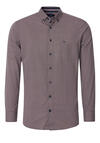 Produktbild fr 'REDMOND Casual Comfort Fit Hemd Langarm Button Down Kragen Muster rot'