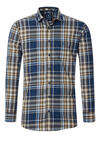 Produktbild fr 'REDMOND Casual Comfort Fit Hemd Langarm New Kent Kragen Karo braun'