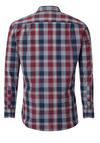 Produktbild fr 'REDMOND Casual Comfort Fit Hemd Langarm New Kent Kragen Karo rot'
