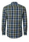 Produktbild fr 'REDMOND Casual Comfort Fit Hemd Langarm New Kent Kragen Karo grn'