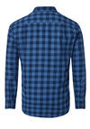 Produktbild fr 'REDMOND Casual Comfort Fit Hemd Langarm Button Down Kragen Flanell Karo blau'