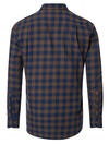 Produktbild fr 'REDMOND Casual Comfort Fit Hemd Langarm Button Down Kragen Flanell Karo braun'