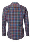 Produktbild fr 'REDMOND Casual Comfort Fit Hemd Langarm Button Down Kragen Flanell Karo braun'