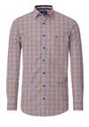 Produktbild fr 'REDMOND Casual Comfort Fit Hemd Langarm New Kent Kragen Karo orange'