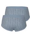 Produktbild fr 'SCHIESSER Sportslip Essentials Cotton Feinripp Doppelpack  Muster blau'