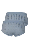 Produktbild f�r 'SCHIESSER Sportslip Essentials Cotton Feinripp Doppelpack  Muster blau'