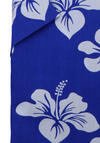 Produktbild fr 'SEIDENSTICKER Shaped Hemd Halbarm New Kent Kragen Muster blau'