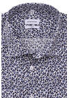 Produktbild f�r 'SEIDENSTICKER Slim Hemd extra langer Arm Haifischkragen Muster blau'